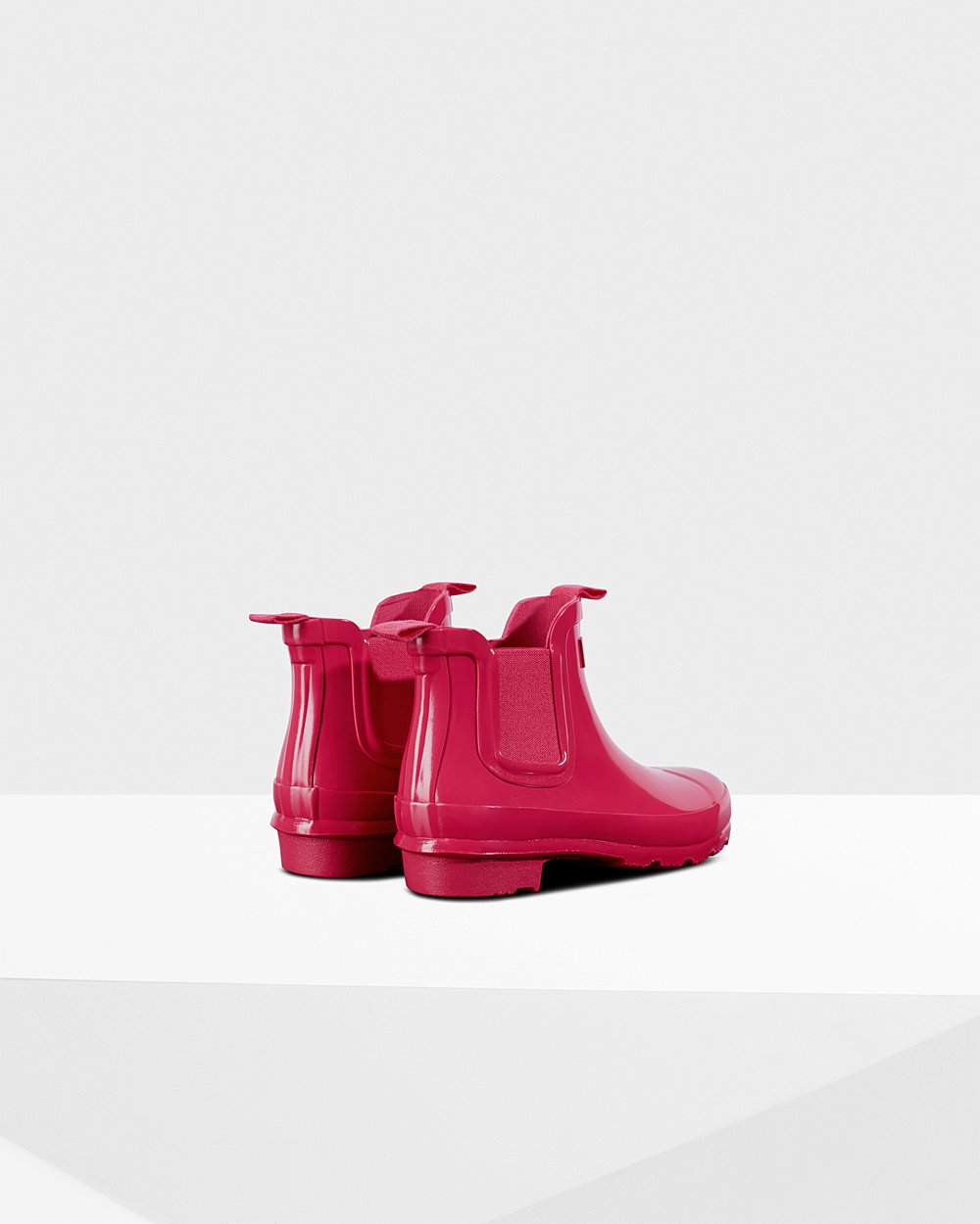 Chelsea Boots Kinderen - Hunter Original Big Gloss - Roze - 78TFIYKUA